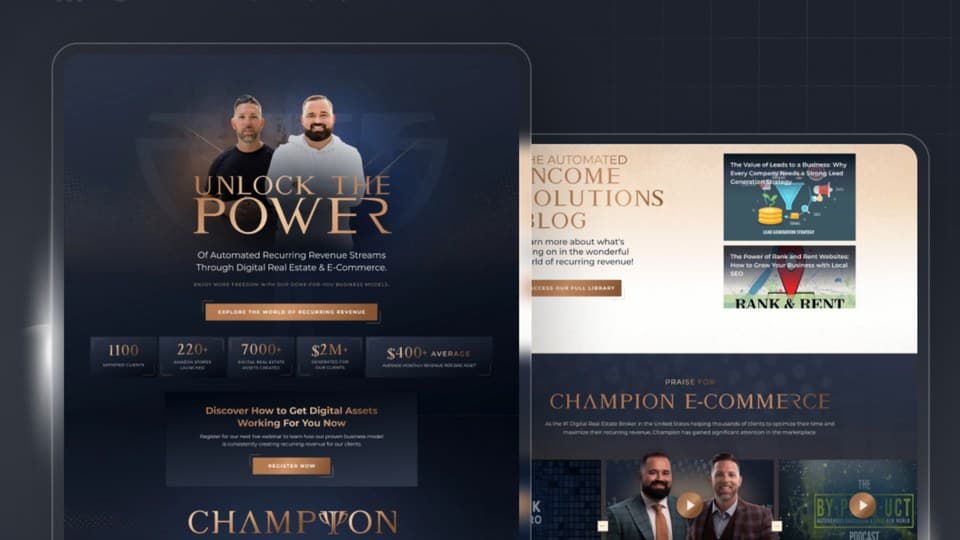 Champion E-Commerce store