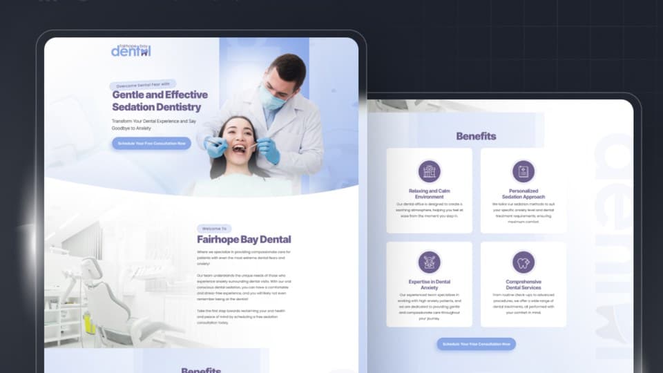 Fairhope Bay Dental website